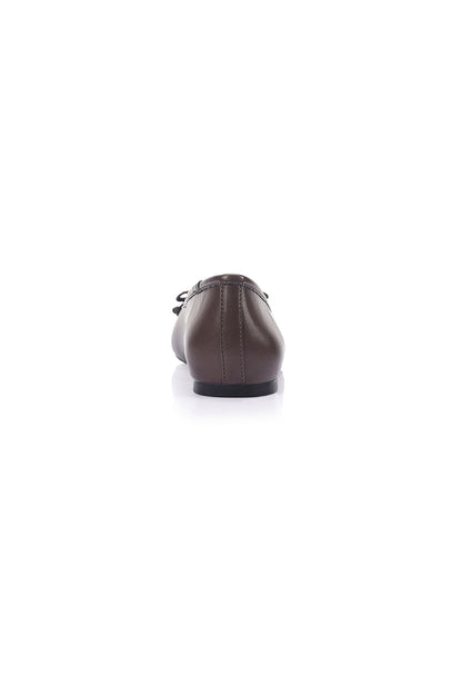VERALi Eugenie Ballet Flats Chocolate Brown Micro