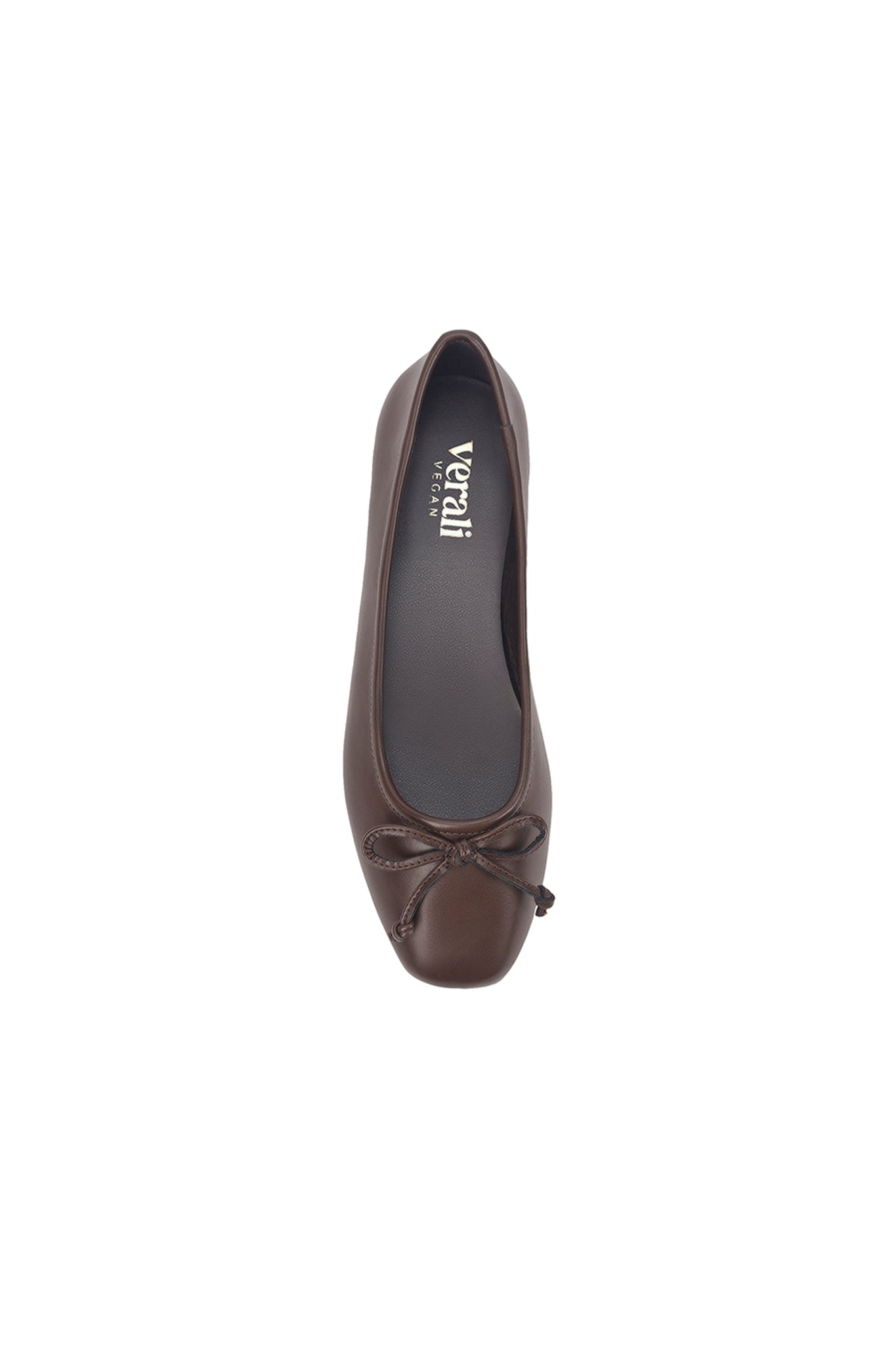 VERALi Eugenie Ballet Flats Chocolate Brown Micro
