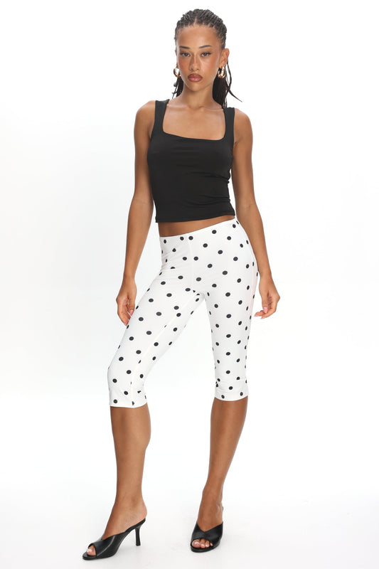 LIONESS Starlight Capri Cream Polka