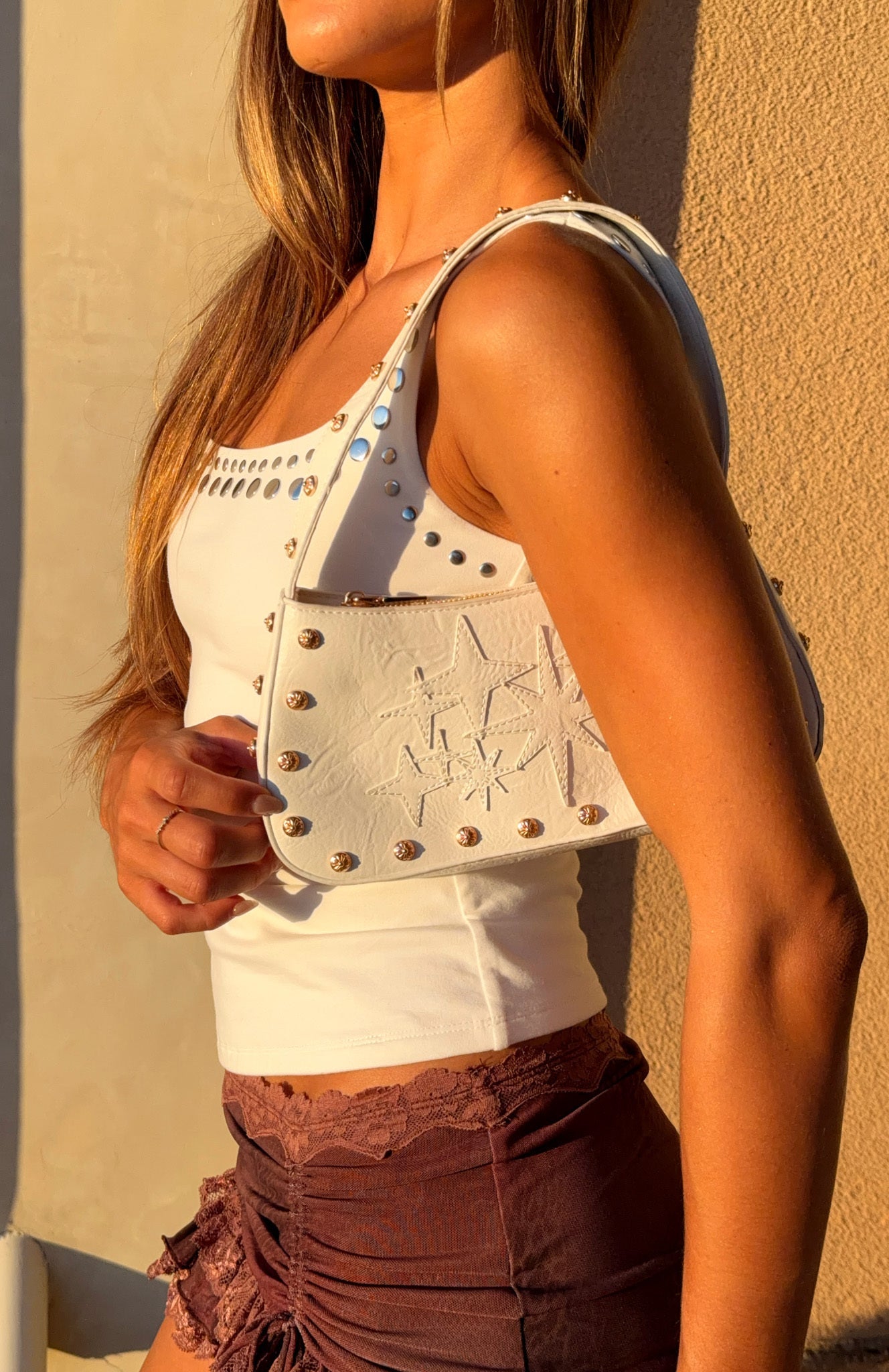 Nash Shoulder Bag White